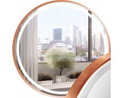 Rea Led P11397 Mmj Badkamerspiegel Geborsteld Koper 80Cm