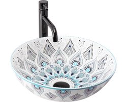 Rea Mandala Opzetwastafel Patroon 45,5x28,5 cm