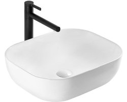 Rea Mona Slim Opzetwastafel Wit 50,5x40 cm