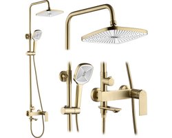 Rea My1902-78Gg Storm Regendouche Geborsteld Goud 136Cm
