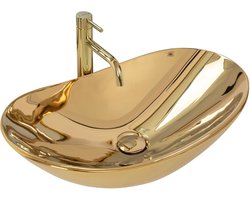Rea Royal Gold Opzetwastafel Gouden 62x36 cm