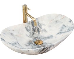 Rea Royal Granit Mat Opzetwastafel Steen Imitatie 62x36 cm