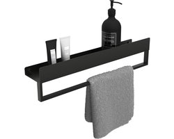 Rea Sf01-600-B 60Cm - Badkamer Badkuip Plank - Zwart - 60X9X11Cm