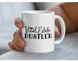 Real Estate Hustler Mug, Makelaar Cadeau, Grappige Makelaar Mug, Housewarming Cadeau, Nieuwe Huiseigenaar Cadeau, Kantoor Decor