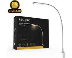 Realight Leeslampje voor in Bed met Dimfunctie - 58 CM - Bedlampjes bedlampje voor Boek - Volwassenen Slaapkamer - Leeslampje Boxspring - Hoofdbord Bedlampje - 2.5 Meter snoerlengte