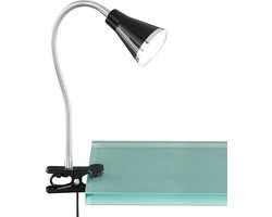REALITY ARRAS - Klemlamp - Zwart - incl. 1x SMD 4W