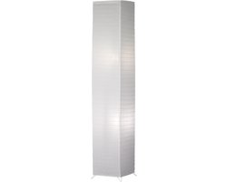 REALITY BAMBOO - Vloerlamp - Wit - excl. 2x E27 4,9 W - Bewegingssensor