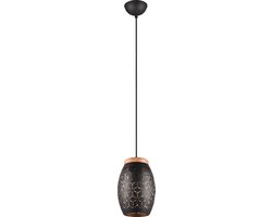 REALITY BIDAR - Hanglamp - Zwart-goud - excl. 1x E27 4 W - Snoerschakelaar - Zwenkbaar