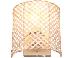 REALITY BINA - Wandlamp - Beige - excl. 1x E27 4 W - Wandmontage - Geschikt voor vaste montage of stekker - Casalum