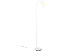 REALITY BUDDY - Vloerlamp - Wit mat - excl. 1x E27 25W - Voetschakelaar - Draaibaar