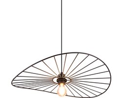 REALITY CHAPEAU - Hanglamp - Zwart mat - excl. 1x E27 7W - In hoogte verstelbaar