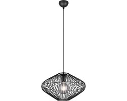 REALITY COBAIN - Hanglamp - Zwart mat - excl. 1x E27 7 W - Plafondbevestiging - In hoogte verstelbaar