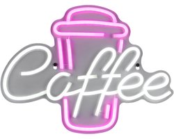 REALITY COFFEE - Wandlamp - Transparant helder - incl. 1x SMD 5 W - Snoerschakelaar - Wandmontage - USB-C aansluiting