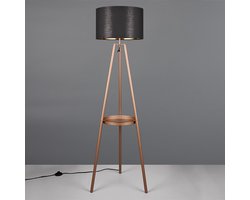 REALITY COLETTE - Vloerlamp - Koffie - excl. 1x E27 60W