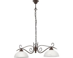 REALITY COUNTRY - Hanglamp - Roestkleur - excl. 2x E27 4 W - Plafondbevestiging - In hoogte verstelbaar