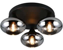 REALITY DIVINA - Plafondlamp - Rookkleur - excl. 3x E14 4 W - Plafondbevestiging