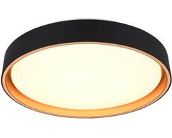 REALITY FELIS - Plafondlamp - Zwart-goud - incl. 1x SMD 24W - Dimbaar - Memory functie - Aanpasbaare lichtkleur