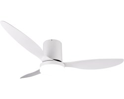 REALITY GOETEBORG - Ventilator - Wit mat - incl. 1x SMD 20 W - Afstandsbediening - Geintegreerde dimmer - Traploos instelbare lichtkleur - Dimbaar met schakelaar - Niet externe dimbaar - Geheugenfunctie - Zomer- en wintermodus - 6 snelheidsniveaus