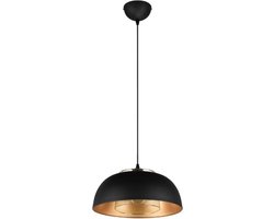 Reality Hanglamp Punch 1 X E27 Ø35 Mat Zwart