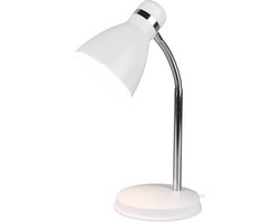 REALITY HARVEY - Tafellamp - Bureaulamp - Wit mat - Flex - excl. 1x E27 4W