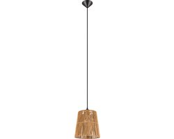 REALITY HOLM Hanglamp - Bruin - excl. 1x E27 4W - Naturel sisal