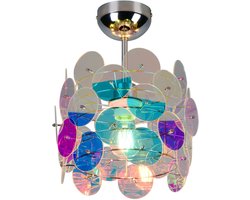 REALITY IRIDE - Plafondlamp - Transparant iriserend - excl. 1x E27 4 W - Plafondbevestiging