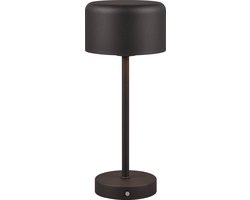 REALITY JEFF - Tafellamp - Zwart - incl. 1x SMD 1.5W - Touch functie - Oplaadbaar - Dimbaar
