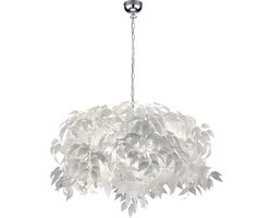 REALITY LEAVY - Hanglamp - Chroom - excl. 4x E14 4,9W - Plafondbevestiging - Patroon bescherming - In hoogte verstelbaar
