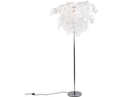 REALITY Leuchten FL Feder - Vloerlamp - 3 lichts - H 1800 mm - wit