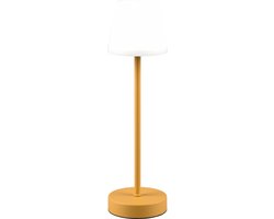 REALITY Martinez - Tafellamp - Oker geel - SMD LED - Oplaadbaar - Dimbaar - RGB - IP44