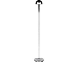 REALITY MENDOREZ - Vloerlamp - Chroom - Oplaadbaar -incl. 1x SMD 2,5 W - Sensor dimmer - Instelbare lichtkleur - 4-stappen TOUCH - Accuvoeding - USB-C aansluiting - Inclusief oplaadstation