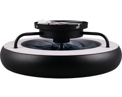 REALITY MUONIO - Ventilator - Zwart mat - incl. 1x SMD 20 W - Afstandsbediening - Geintegreerde dimmer - Traploos instelbare lichtkleur - Geheugenfunctie - 3 snelheidsinstellingen - Zomer- en wintermodus