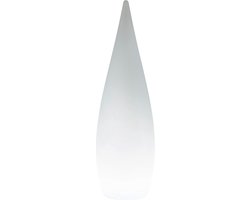 REALITY PALMAS - Staande lamp - Wit - incl. 1x SMD 4,5W - Afstandsbediening - Geïntegreerde dimmer - USB-aansluiting - RGBW-kleurenwisselaar - Oplaadbaar - Snoerloos - Accuvoeding - Geheugenfunctie via de afstandsbediening - Buitenverlichting - IP44