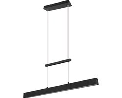 REALITY PAROS - Hanglamp - Zwart mat - incl. 1x SMD 22 W - In hoogte verstelbaar - Verlichting omhoog en omlaag - Dimbaar met schakelaar - Plafondbevestiging - Niet geschikt voor externe dimmer