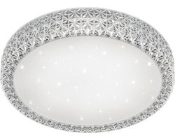 REALITY PEGASUS - Plafondlamp - Wit - incl. 1x SMD 27 W - Afstandsbediening - Geintegreerde dimmer - Traploos instelbare lichtkleur - Nachtlampje - Plafondbevestiging - Niet geschikt voor externe dimmer - Sterlichteffect - Geheugenfunctie