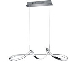 REALITY PERUGIA - Hanglamp - Chroom - incl. 1x SMD 37W - Dimbaar met schakelaar - Plafondbevestiging - Niet geschikt voor externe dimmer - 4000K - In hoogte verstelbaar