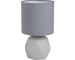 REALITY PIKE - Tafellamp - Betonkleurig - excl. 1x E14 28 W - Snoerschakelaar