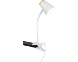 REALITY PONGO - Klemlicht - Wit - incl. 1x SMD 4,5 W - Flexibel - LED-printplaat met hoog voltage - Niet dimbaar - Klemlamp