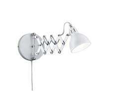 REALITY SCISSOR - Wandlamp - Wit mat - excl. 1x E14 3,5 W - Voetschakelaar