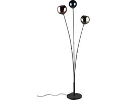 REALITY SHELDON - Vloerlamp - Multicolour - excl. 3x E14 4 W - Voetschakelaar