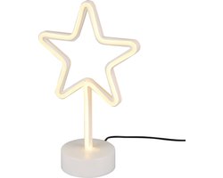 REALITY STAR - Tafellamp - Wit - incl. 1x SMD 1,5 W - USB-aansluiting - Niet dimbaar - Geschikt voor accuvoeding