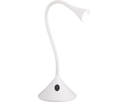 REALITY VIPER - Tafellamp - Bureaulamp - Wit - incl. 1x SMD 3 W - Flexibel - Geschikt voor Wandmontage