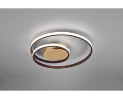 REALITY ZIBAL - Plafondlamp - Roestkleur - incl. 1x SMD 22 W - Verlichting omhoog en omlaag - Dimbaar met schakelaar - Niet extern dimmerbaar