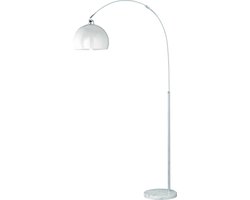 Reality|Trio booglamp vloerlamp hoogte: 150 - 210cm kap: 30cm ~ wit