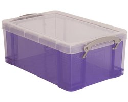 Really Useful Box opbergdoos 9 liter | transparant paars