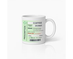 Recept Koffiemok – Gepersonaliseerd Koffiecadeau voor George – Grappige Medische Koffiebeker