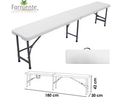 "RECEPTION" BANC DE JARDIN PLIABLE 182X28X43CM