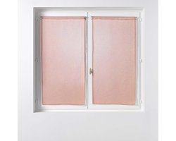 Rechte gordijnroedes - gezandstraald - set van 2 - Sandra Roze - 60 x 90 cm