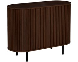 Rechthoekig buffet met nis, 75 x 100 cm, 2 deuren, bruin