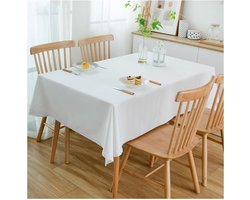Rechthoekig Tafelkleed Katoen Linnen Donkerbruin 90x150 cm voor Eettafel en Salontafel
